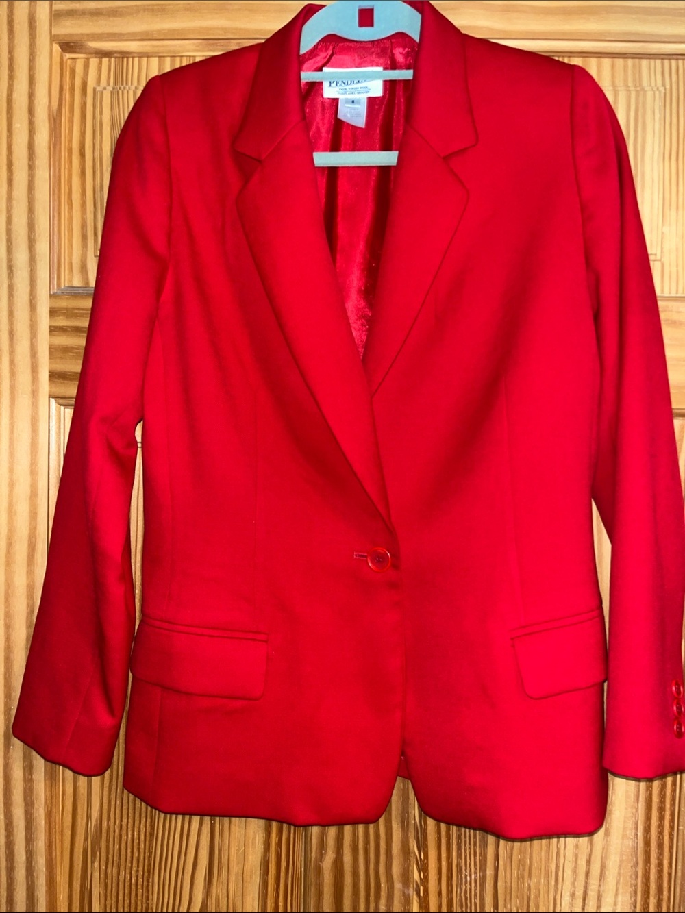 Pendleton Classic Women's Red Tailored Blazer